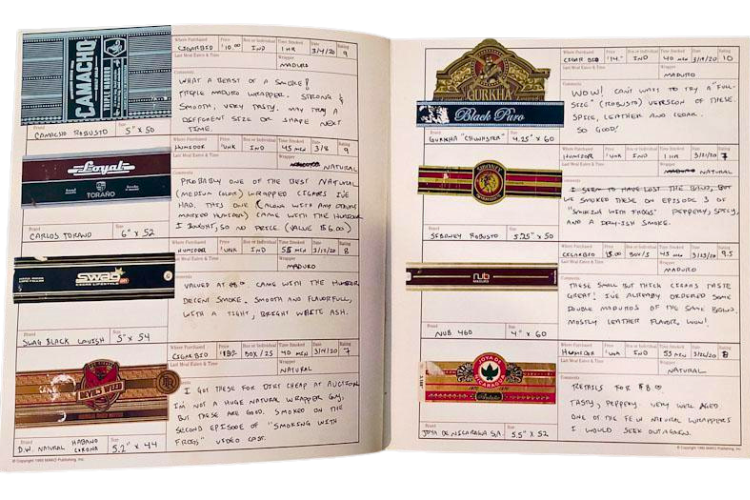 keep a cigar journal