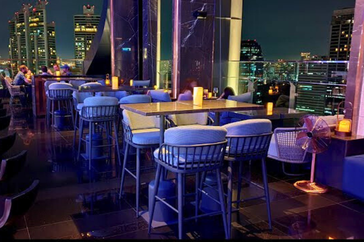 cooling tower rooftop bar